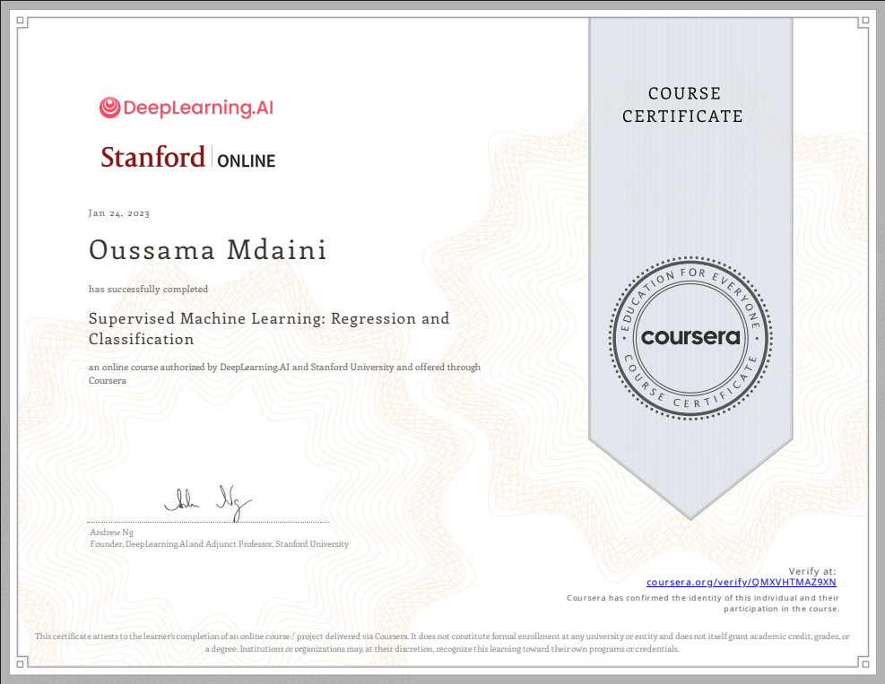 Algorithmes d’apprentissage avancés